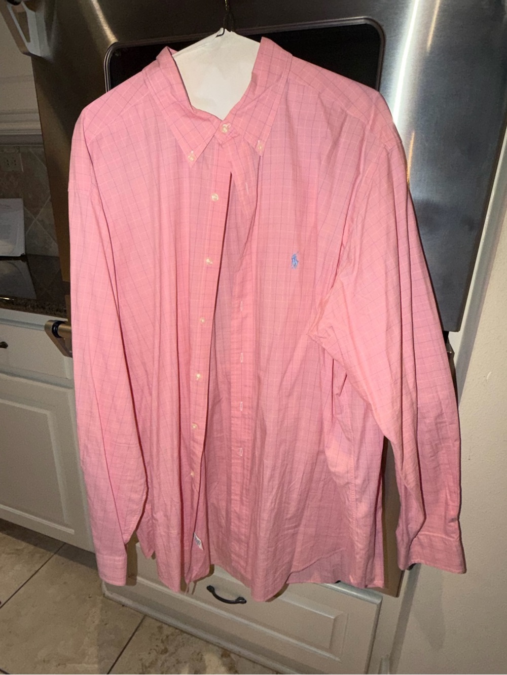 Ralph Lauren Yarmouth Pink Plaid Long-Sleeve Button-Down Shirt